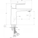 Смеситель для раковины Cezares Lux LUX-LS-01-W0 без донного клапана, хром
