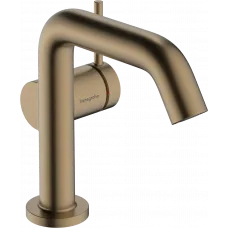 Смеситель для раковины Hansgrohe Tecturis S 73320140 CoolStart, с донным клапаном, бронза
