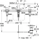 Смеситель для раковины с донным клапаном Grohe Eurocube 20351000