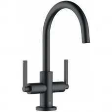 Смеситель для раковины Kludi Nova Fonte Puristic 201183915 с донным клапаном, черный матовый