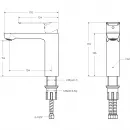 Смеситель для раковины Cezares Stylus STYLUS-LS-BORO с донным клапаном, золотой матовый