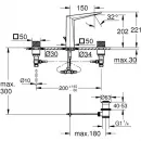Смеситель для раковины Grohe Allure Brilliant 20670DC0 с донным клапаном, суперсталь