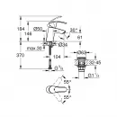 Смеситель для раковины c донным клапаном Grohe Eurosmart 23922002
