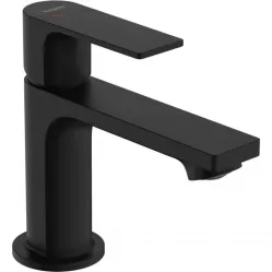 Смеситель для раковины Hansgrohe Rebris E 72585670 CoolStart, с донным клапаном, черный матовый