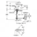Смеситель для раковины c донным клапаном Grohe Lineare 32109AL1