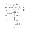 Смеситель для раковины с цепочкой CoolStart Grohe Eurosmart 2339430E