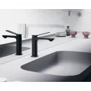Смеситель для раковины Paffoni Tilt TI071NO без донного клапана, черный матовый
