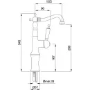 Смеситель для раковины Migliore Oxford ML.OXF-6317.BI.CSCR хром состаренный