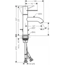 Смеситель для раковины с донным клапаном Axor Uno 38023000