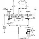 Смеситель для раковины с донным клапаном Grohe Atrio New 20008DA3