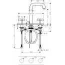 Смеситель для раковины с донным клапаном Axor Citterio 39134000