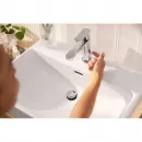 Смеситель для раковины Hansgrohe Rebris S 725880007 CoolStart, с донным клапаном, хром