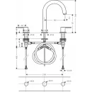 Смеситель для раковины Hansgrohe Vernis Blend 71553670 с донным клапаном, черный матовый