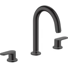 Смеситель для раковины Hansgrohe Vernis Blend 71553670 с донным клапаном, черный матовый