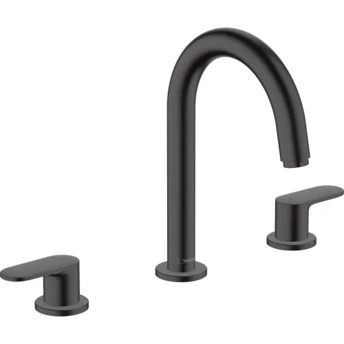 Смеситель для раковины Hansgrohe Vernis Blend 71553670 с донным клапаном, черный матовый