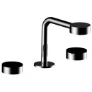 Смеситель для раковины Cisal Slim SM00102040 без донного клапана, черный матовый