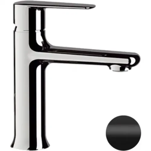 Смеситель для раковины Remer Vanity V12NO без донного клапана, черный матовый