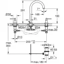 Смеситель для раковины с донным клапаном Grohe Atrio New 20009GL3