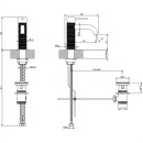 Смеситель для раковины Gessi Gessi316 54301#239 с донным клапаном, нержавеющая сталь