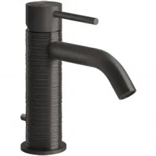 Смеситель для раковины Gessi Gessi316 54301#707 с донным клапаном, черный хром матовый
