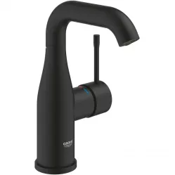 Смеситель для раковины Grohe Essence 24176KF1 без донного клапана, черный матовый