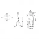 Смеситель для раковины Toto SG TLG02301R с донным клапаном, хром