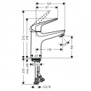 Смеситель для раковины с донным клапаном Hansgrohe Novus 7103200