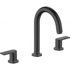 Смеситель для раковины Hansgrohe Vernis Shape 71563670 с донным клапаном, черный матовый