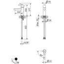 Смеситель для раковины без донного клапана Cezares Leaf LEAF-LSM1-01-W0