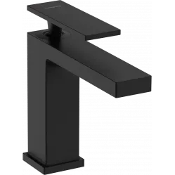 Смеситель для раковины Hansgrohe Tecturis E 73010670 с донным клапаном, черный матовый