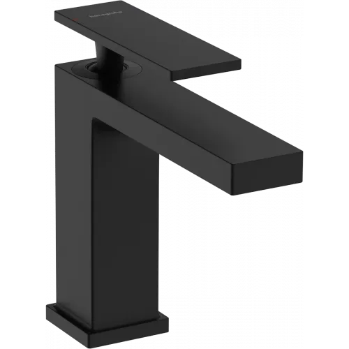 Смеситель для раковины Hansgrohe Tecturis E 73010670 с донным клапаном, черный матовый