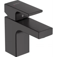 Смеситель для раковины Hansgrohe Vernis Shape 71560670 с донным клапаном, черный матовый