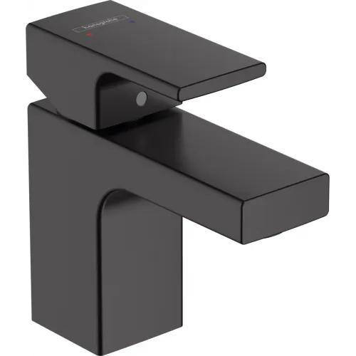 Смеситель для раковины Hansgrohe Vernis Shape 71560670 с донным клапаном, черный матовый