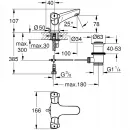 Смеситель для раковины с донным клапаном Grohe Costa 21390001