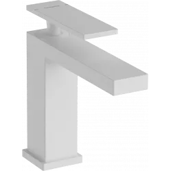 Смеситель для раковины Hansgrohe Tecturis E 73010700 с донным клапаном, белый матовый