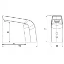 Смеситель для раковины Ksitex M-8155 сенсорный, хром