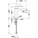Смеситель для раковины без донного клапана Duravit B.1 B11020002010