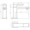Смеситель для раковины Boheme Qubic 471-G