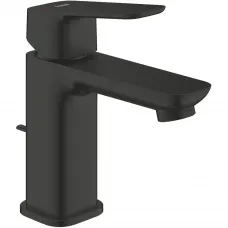 Смеситель для раковины Grohe Cubeo 1017302430 CoolStart, с донным клапаном, черный матовый