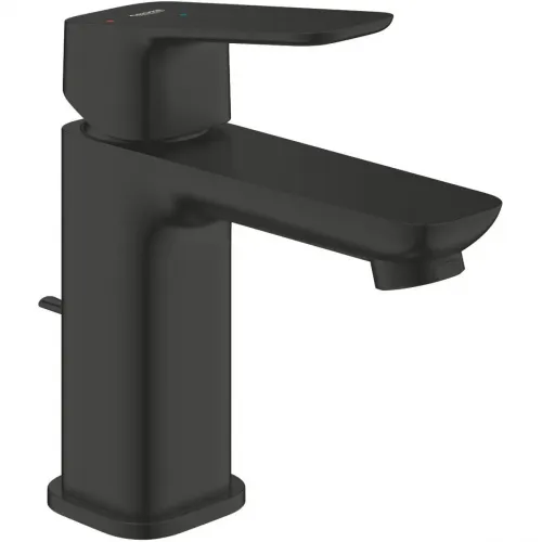 Смеситель для раковины Grohe Cubeo 1017302430 CoolStart, с донным клапаном, черный матовый
