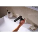 Смеситель для раковины Hansgrohe Tecturis E 73020670 CoolStart, с донным клапаном, черный матовый