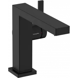 Смеситель для раковины Hansgrohe Tecturis E 73020670 CoolStart, с донным клапаном, черный матовый