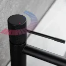 Смеситель для раковины Vincea Desire VBF-1D1MB без донного клапана, черный матовый