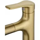 Смеситель для раковины Wonzon & Woghand WW-AE4151-BG с выдвижным изливом, золотой матовый
