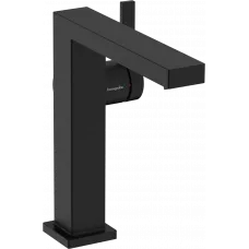 Смеситель для раковины Hansgrohe Tecturis E 73040670 CoolStart, с донным клапаном, черный матовый