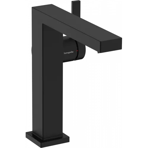 Смеситель для раковины Hansgrohe Tecturis E 73040670 CoolStart, с донным клапаном, черный матовый