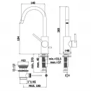 Смеситель для раковины без донного клапана Paffoni Light LIG078HGSP