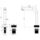 Смеситель для раковины Boheme Tech 158-G