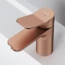 Смеситель для раковины Am.Pm X-Joy F85A02144 без донного клапана, розовое золото матовый