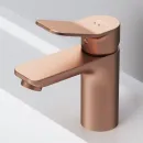 Смеситель для раковины Am.Pm X-Joy F85A02144 без донного клапана, розовое золото матовый